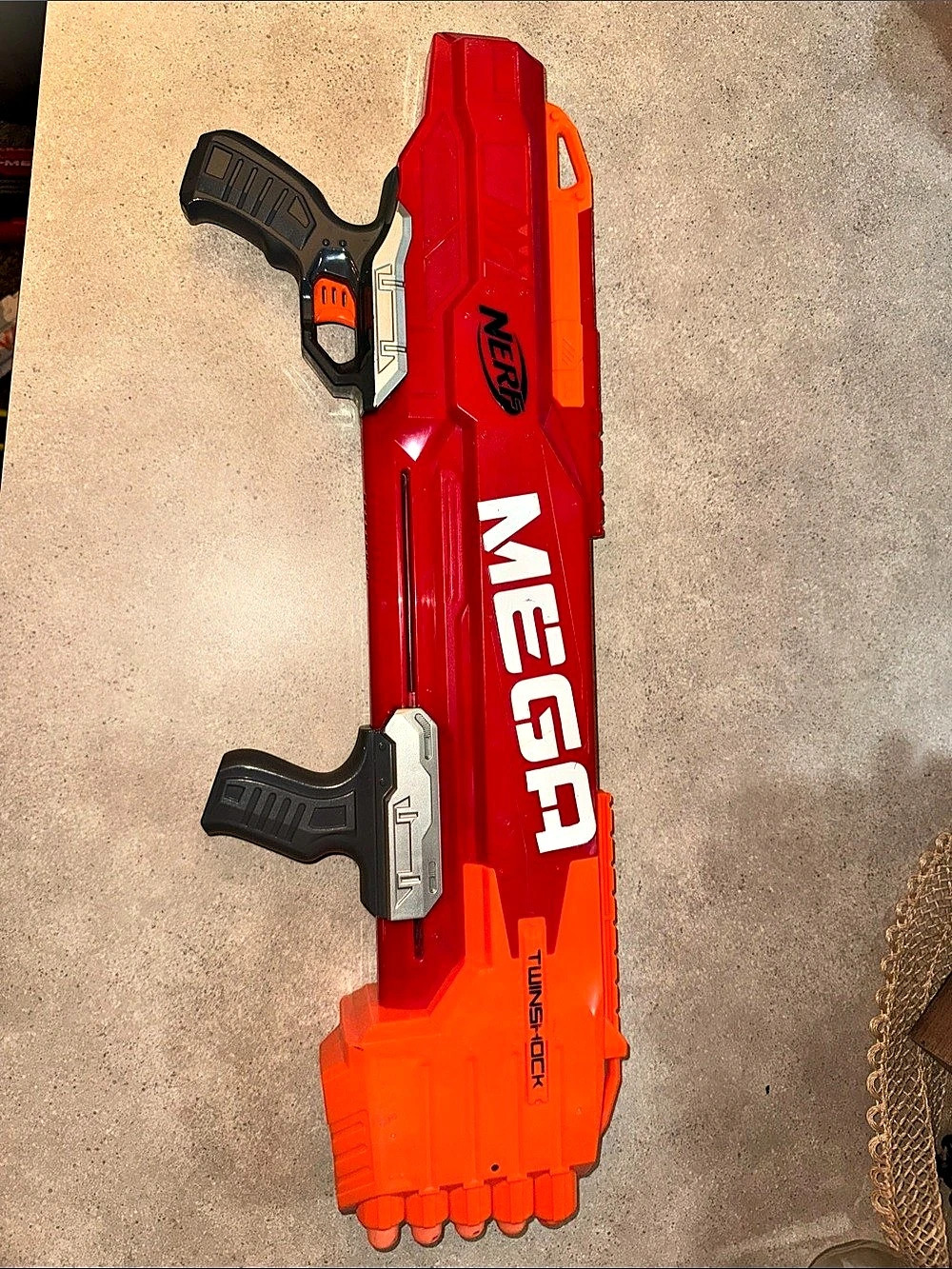 Nerf N-Strike Mega TwinShock Blaster Red & Orange